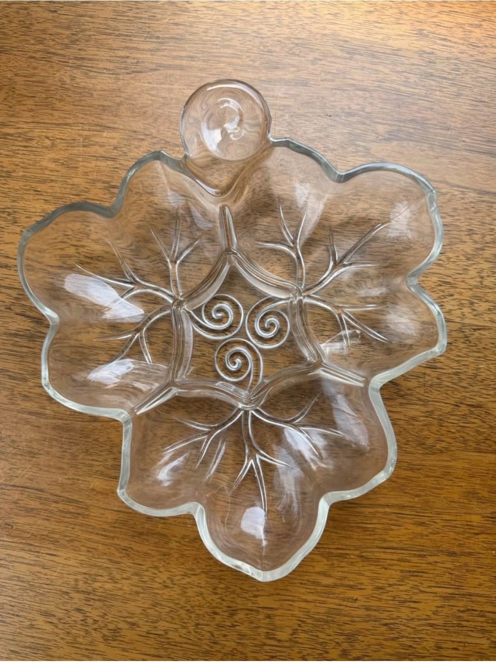Vintage Leaf-Shaped Serving Dish